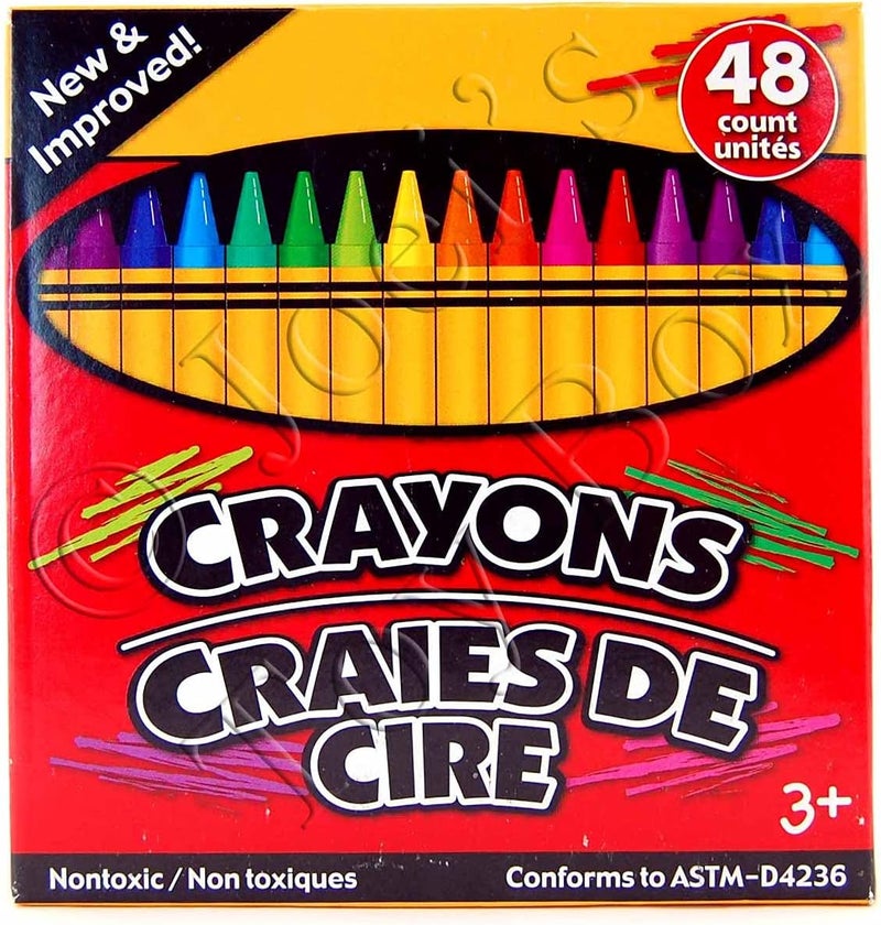 JOT Crayons With Built-In Sharpener Non-Toxic, 48 Count - Image 1