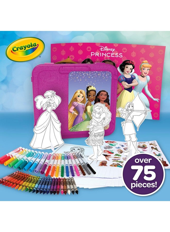 Crayola Disney Princess Art Case (75ct) Art Kit for Kids, Art Supplies, Disney Coloring Set, Disney Toys, Gift for Girls & Boys - Image 4