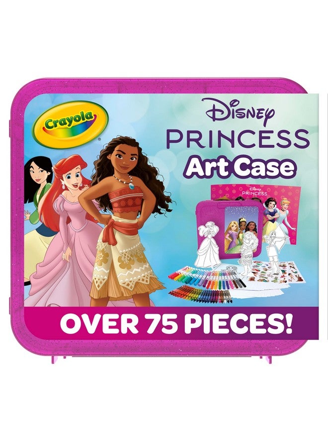 Crayola Disney Princess Art Case (75ct) Art Kit for Kids, Art Supplies, Disney Coloring Set, Disney Toys, Gift for Girls & Boys - Image 1