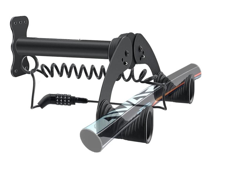 ROADGIVE Bike Wall Mount Horizontal Bicycle Bike Wall Hanger in Indoor Storage or Garage Wall Mounted Bike Rack Adjustable Bike Hanger Wall Bike Rack Hooks