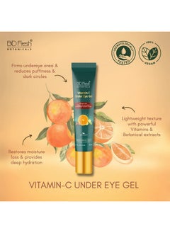 BIOFRESH Biofresh Botanicals Vitamin C Under Eye Gelcontain Caffeine Cucumber & Green Teano Parabens No Silicon No Sulphate Addedsuitable For All Skin Types  - Image 2