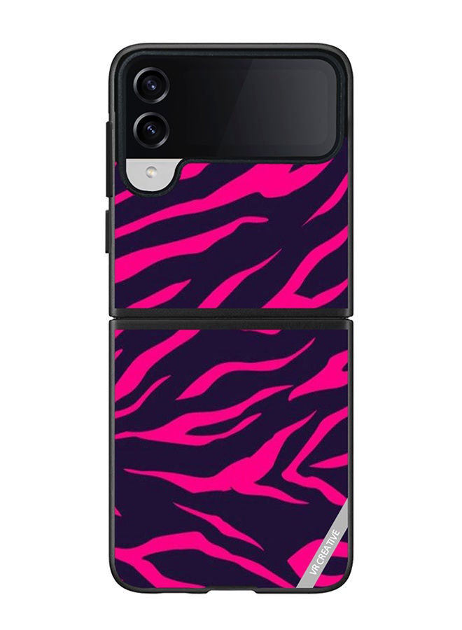 VR CREATIVE Protective Case Cover For Samsung Galaxy Z Flip4 Mix Pattern Design Multicolour - Image 1