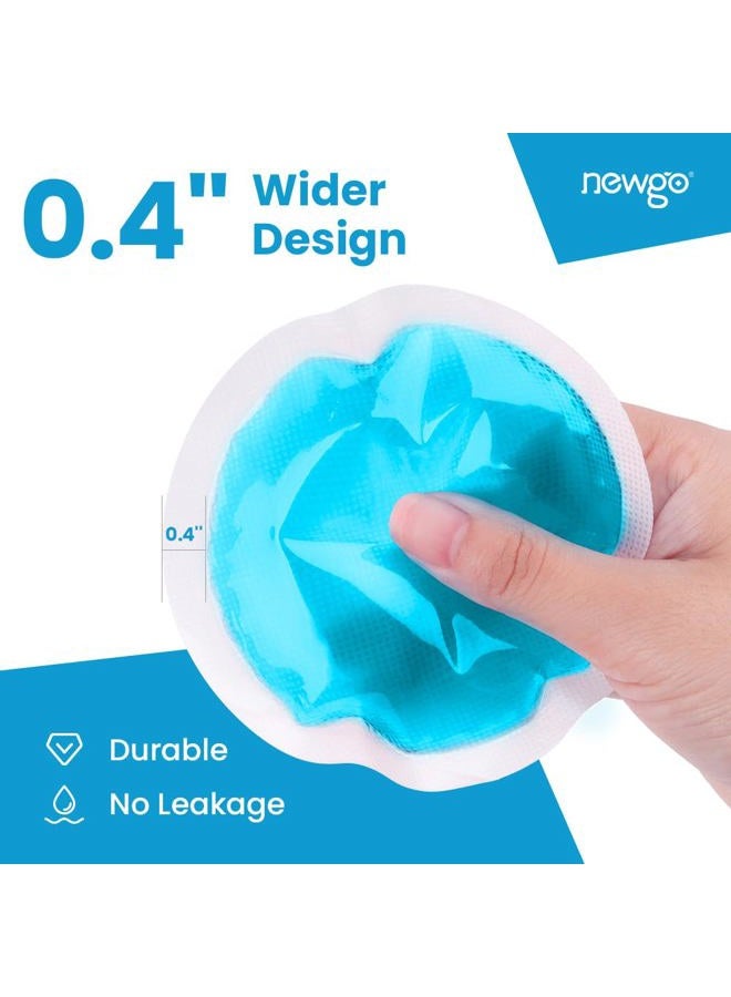 NEWGO Small Ice Packs for Injuries, 6 Pack Round Ice Packs for Face, Hot and Cold Gel Ice Pack Circular Cold Compress with Cloth Backing & Sleeve for Pain Relief, Toothaches, Breast Surgery - Image 5