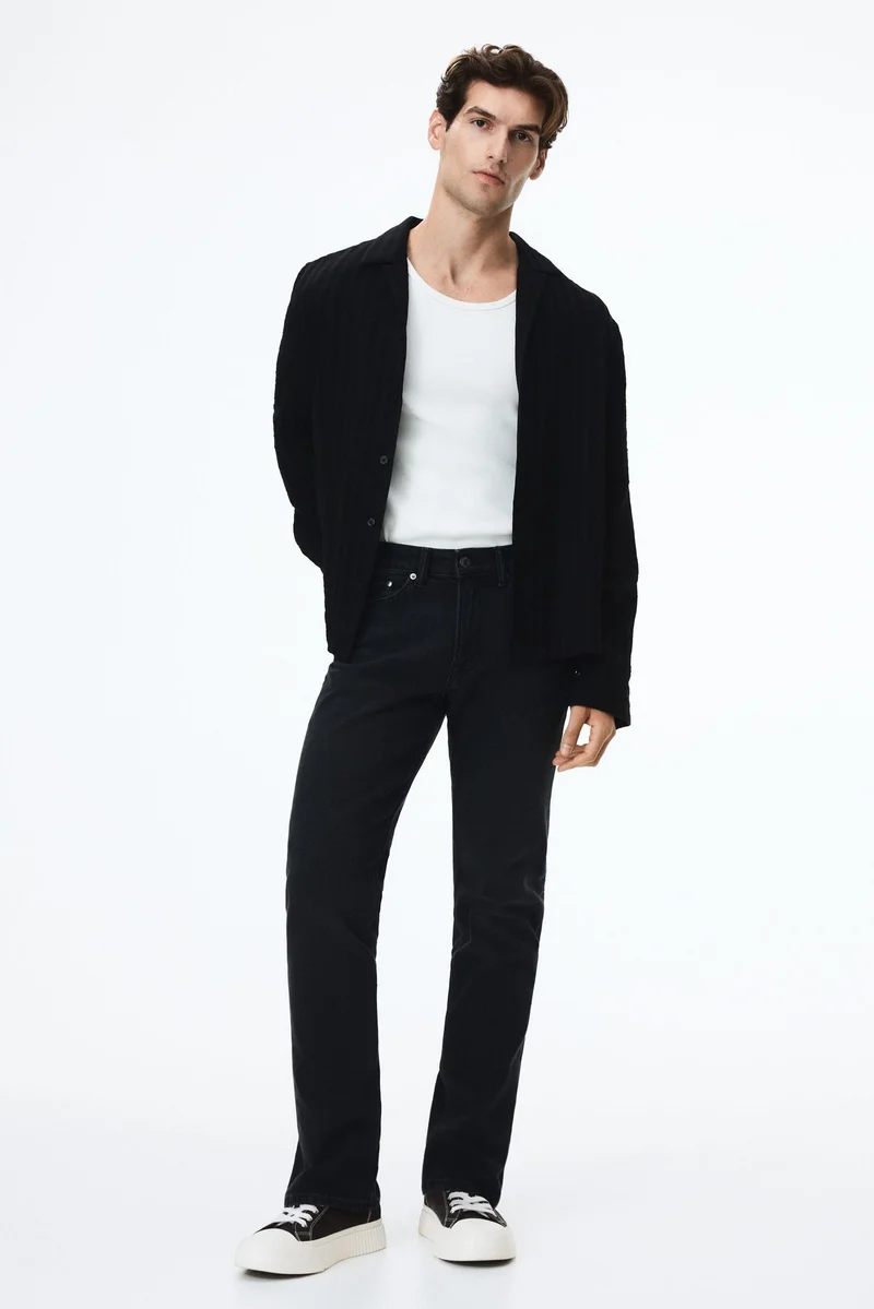 اتش اند ام جينز بخصر عادي