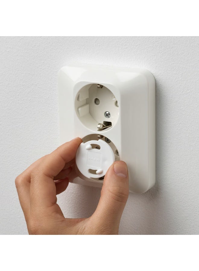 Child Safety Plug Covers – White Outlet Protectors for Baby & Toddler Safety – Electrical Socket Caps for Home Protection – Durable, Easy-to-Install Plug Safety Covers (White)  - Image 2