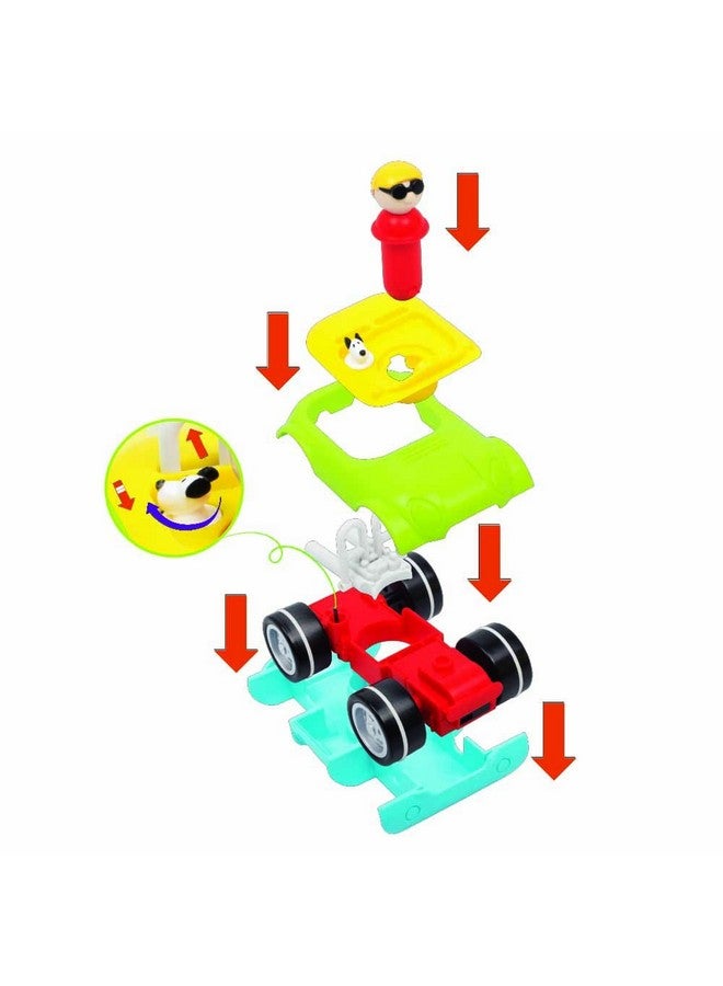 Giggles - Build N Play Car, DIY Activity Toy with Pull Back, Improves Logical Thinking, 3 Years & Above, Infant and Preschool Toys,Multicolor - Image 3