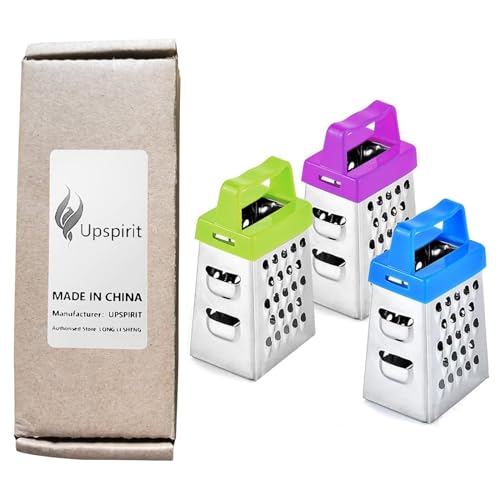 GOODFEER Mini Cheese Grater, 3pcs Stainless Steel Small Box Graters for Kitchen Slicer for Garlic Ginger Vegetable, Pack of 3 - Image 4