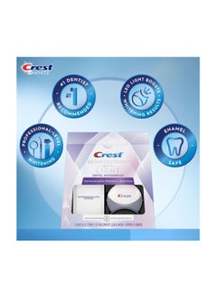 Crest Crest 3D Whitestrips with Light, Whitestrips 3D White, Teeth Whitening Strip Kit, 20 Strips (10 Count Pack), Crest Teeth Whitening Strips, Teeth Whitening Kit  - Image 3