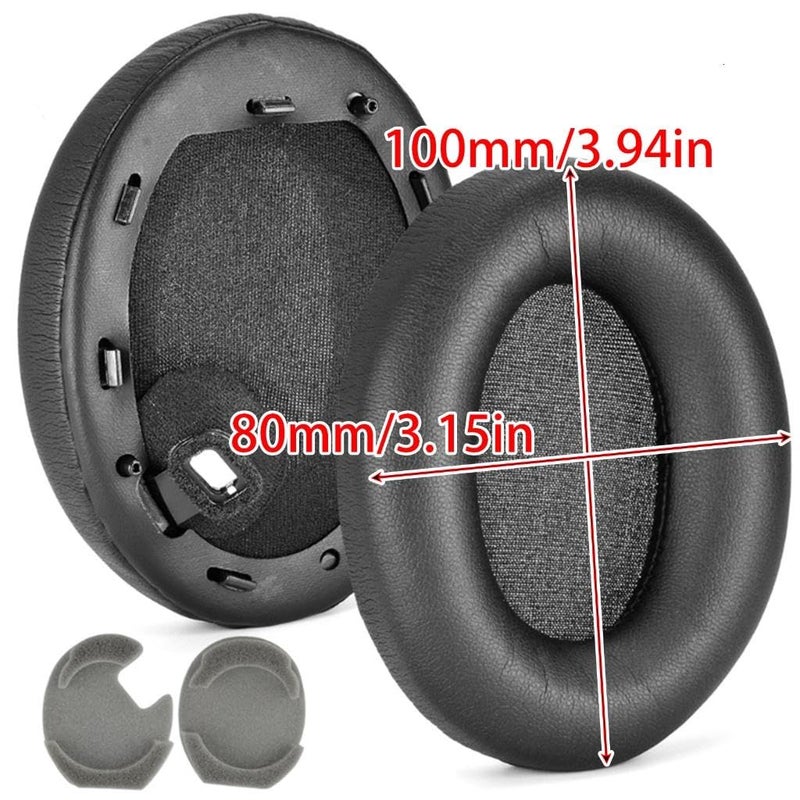 Replacement Earphone Sleeve Cushion Pad For Sony WH 1000XM4 Headphones Black - Image 5