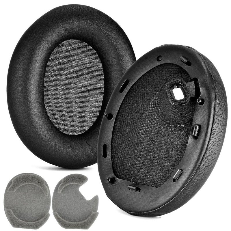 Replacement Earphone Sleeve Cushion Pad For Sony WH 1000XM4 Headphones Black - Image 3