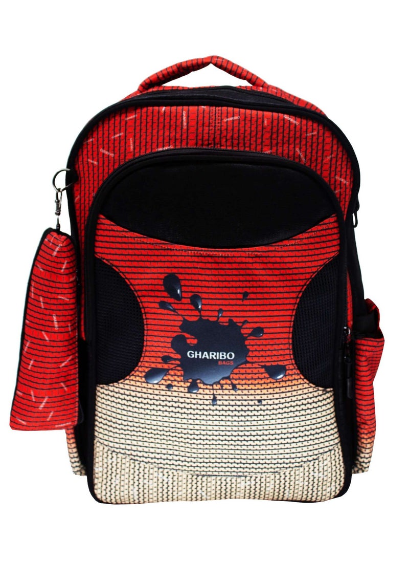Gharibo Bags - School Backpack Model 25 Color Splash - Image 1