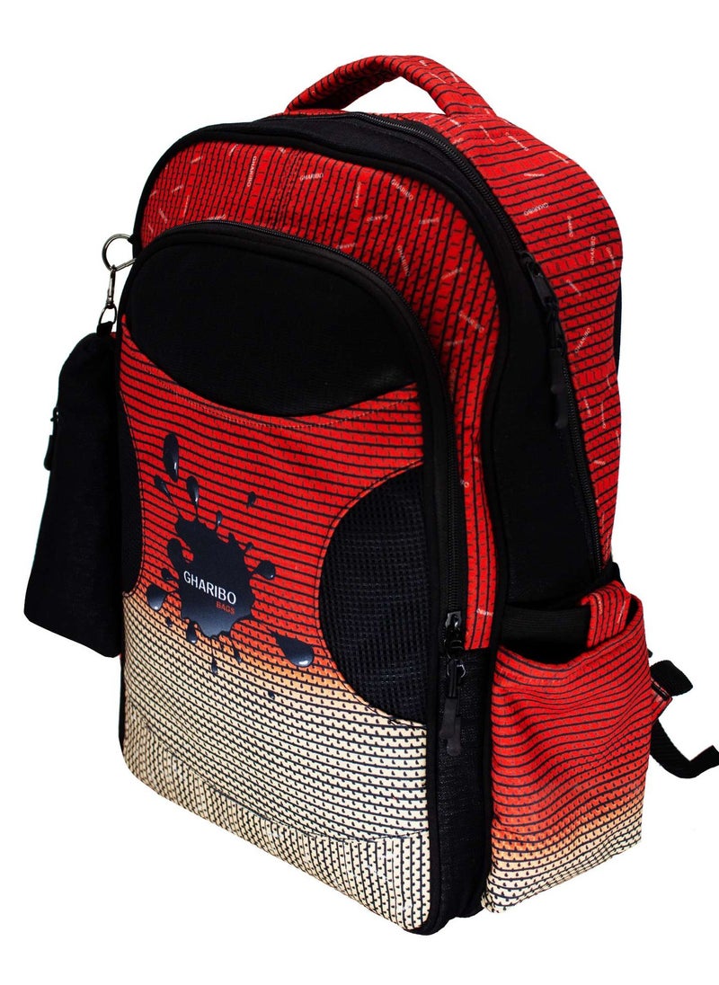 Gharibo Bags - School Backpack Model 25 Color Splash - Image 1