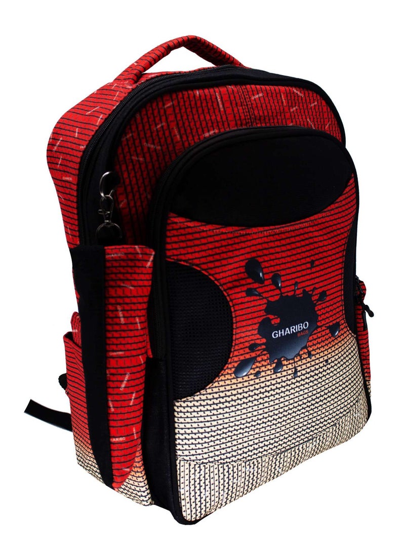 Gharibo Bags - School Backpack Model 25 Color Splash - Image 1