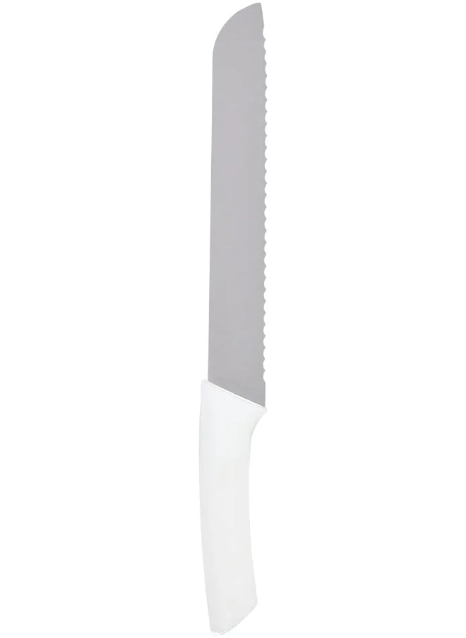 Prestige Prestige Plastic Basic Advanced 20Cm/8In Bread Knife White/Silver/Grey 8inch