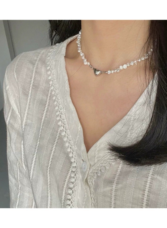 Goolsky Baroque Natural Pearl Necklace for Women – Romantic Luxury Choker, Elegant Handmade Statement Jewelry - Image 3