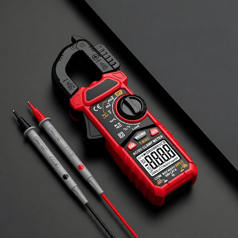 HABOTEST HT207D 4000 Counts Digital Clamp Meter Multimeter Handheld AC DC Voltage Current Voltmeter Diode Resistance Clamp Meter High-Precision Multifunctional Digital Display Clamp Meter - Image 5