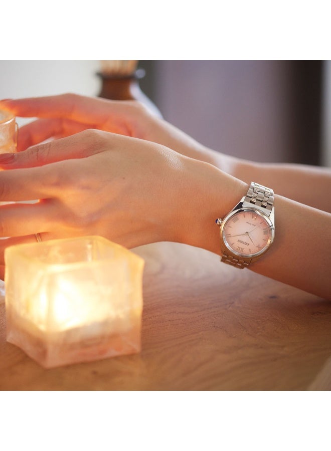 سيتيزن L Eco-Drive Women’s Watch EM1140-80X, 33 mm Copper Dial, Stainless Steel Case & Bracelet, Sapphire Crystal, 50 m WR - Image 4