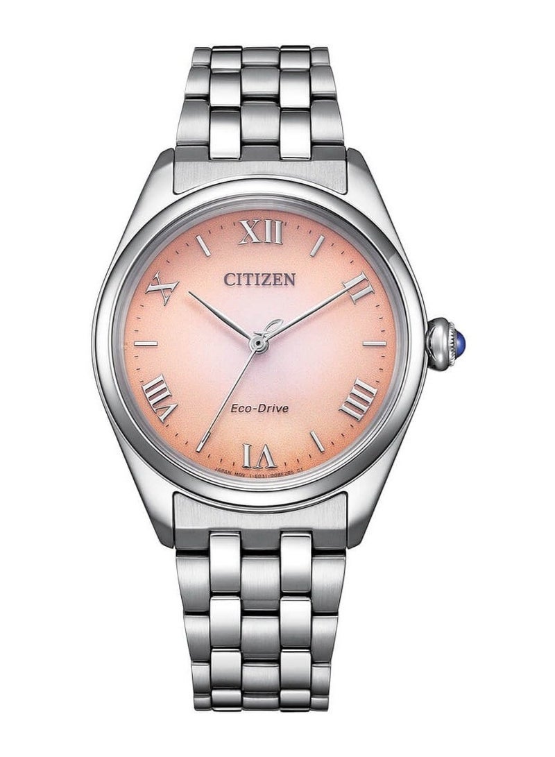 سيتيزن L Eco-Drive Women’s Watch EM1140-80X, 33 mm Copper Dial, Stainless Steel Case & Bracelet, Sapphire Crystal, 50 m WR - Image 1