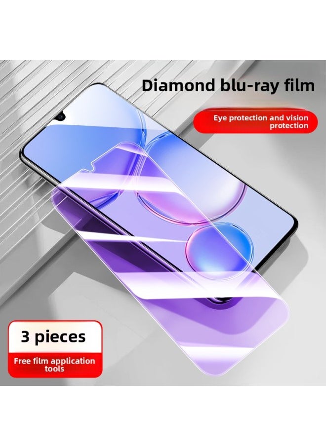Generic Applicable To For Huawei Enjoy 60 Tempered Film 70 Enjoy 50Pro Anti-peep Film 50z Full Screen 60x Enjoy 50Plus-Colour:[blu-ray Model] Filter Light Eye Protection◆Super Explosion-proof★3-pack-Size:Wiko Hi Enjoy 60 5g  - Image 1