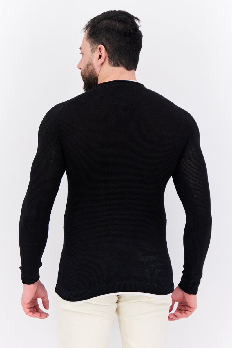 Sorbino Men Regular Fit Long Sleeves Outdoor Sweatshirt, Black  - Image 3