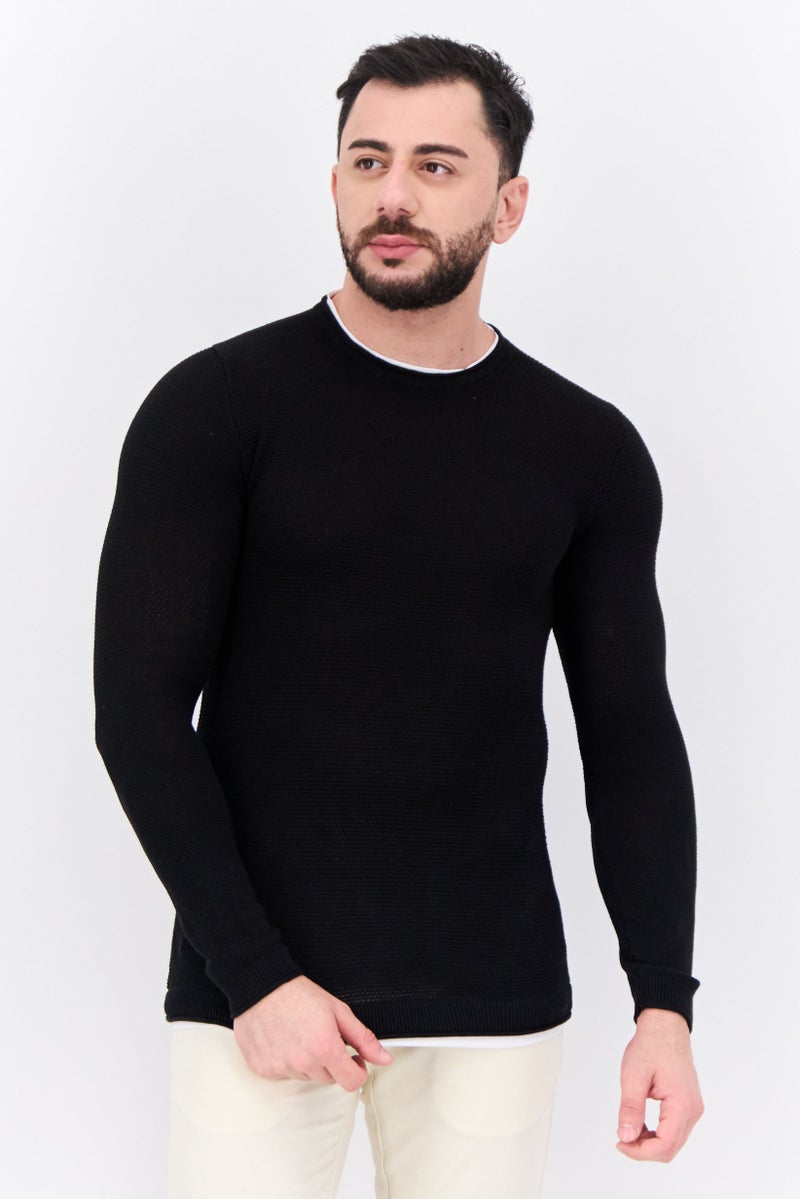 Sorbino Men Regular Fit Long Sleeves Outdoor Sweatshirt, Black  - Image 1