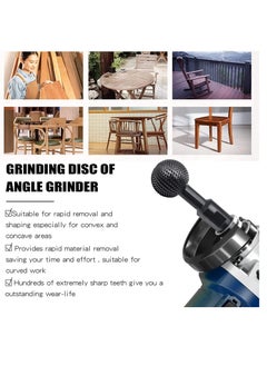 KASTWAVE Spherical Rotary Burr, Carbon Steel Wood Carving Polishing Engraving Drilling Bit Grinding Head, 14mm Spherical Grinding Head for 115/125 Angle Grinder  - Image 3