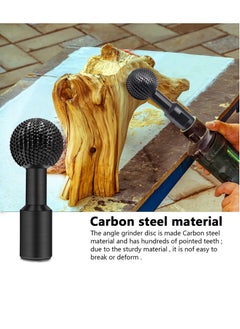 KASTWAVE Spherical Rotary Burr, Carbon Steel Wood Carving Polishing Engraving Drilling Bit Grinding Head, 14mm Spherical Grinding Head for 115/125 Angle Grinder  - Image 5