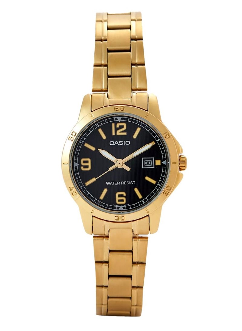 Casio Gold Stainless Steel Band Watch LTP-V004G-1BUDF - Image 1