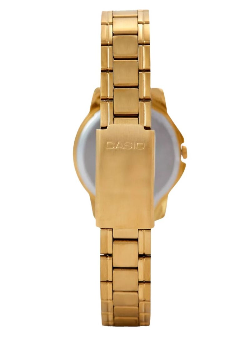 Casio Gold Stainless Steel Band Watch LTP-V004G-1BUDF - Image 3