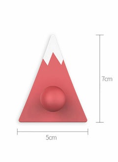 Excefore Self Adhesive Hooks, No Drill Glue Needed, Mount Fuji Small Fresh Creative Hooks, Bedroom Bathroom Kitchen Wall Sticky Utility Hooks, 5cm x 7cm Pack of 4  - Image 4