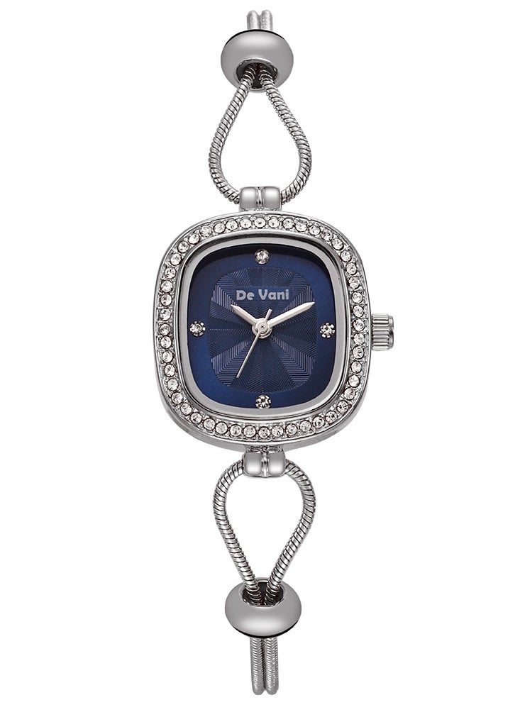 De Vani - De Vani Women Watch Silver Color Flexible Band Size - Image 1