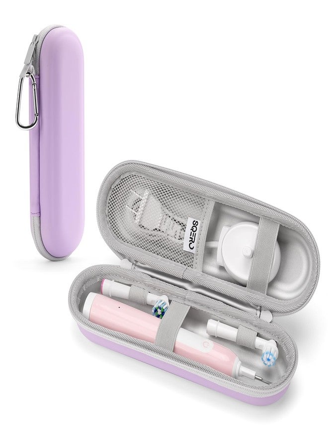 SQERO Electric Toothbrush Travel Case for Oral-B Pro/iO, Philips Sonicare/Aquasonic, Oral B Case for Brush Heads & Accessories, Portable Toothbrush Hard Carry Bag Waterproof PU - Image 1