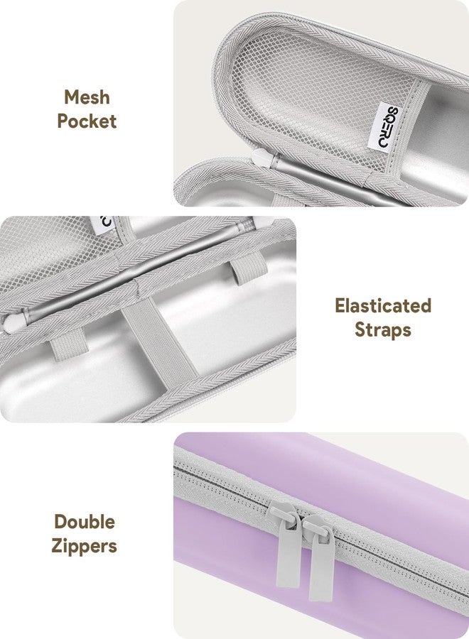 SQERO Electric Toothbrush Travel Case for Oral-B Pro/iO, Philips Sonicare/Aquasonic, Oral B Case for Brush Heads & Accessories, Portable Toothbrush Hard Carry Bag Waterproof PU - Image 4