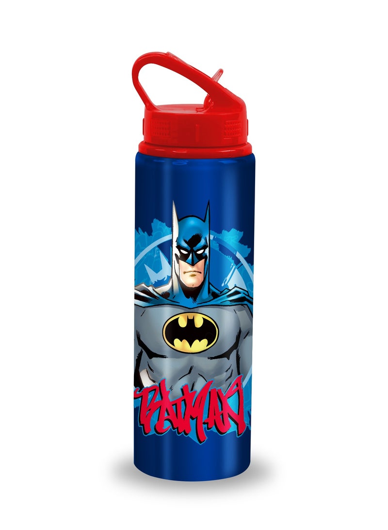 DC Batman Aluminum Premium Water Bottle -600ml-Blue