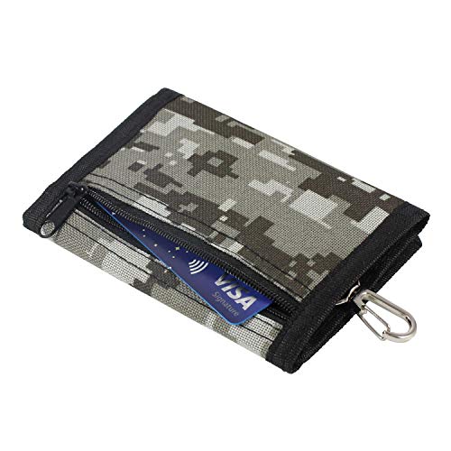 JONYEE Kids Wallet for Boys and Girls, Novelty Wallet for Boys Ages 5-7, Camo Teen Wallet for Kids Birthday Gifts (Dark Grey Mosaic) - Image 4