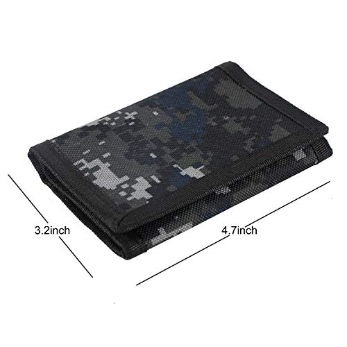 JONYEE Kids Wallet for Boys and Girls, Novelty Wallet for Boys Ages 5-7, Camo Teen Wallet for Kids Birthday Gifts (Dark Grey Mosaic) - Image 3