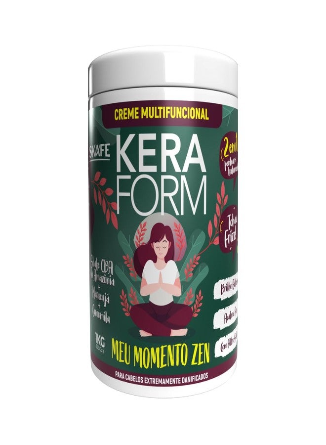 Skafe - Linha Keraform (Multifuncional) - Creme Meu Momento Zen 1 Kg - (Keraform (Multifuncional) Collection - My Zen Moment Cream Net 32.27 Oz) - Image 1