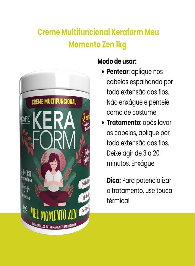 Skafe - Linha Keraform (Multifuncional) - Creme Meu Momento Zen 1 Kg - (Keraform (Multifuncional) Collection - My Zen Moment Cream Net 32.27 Oz) - Image 4
