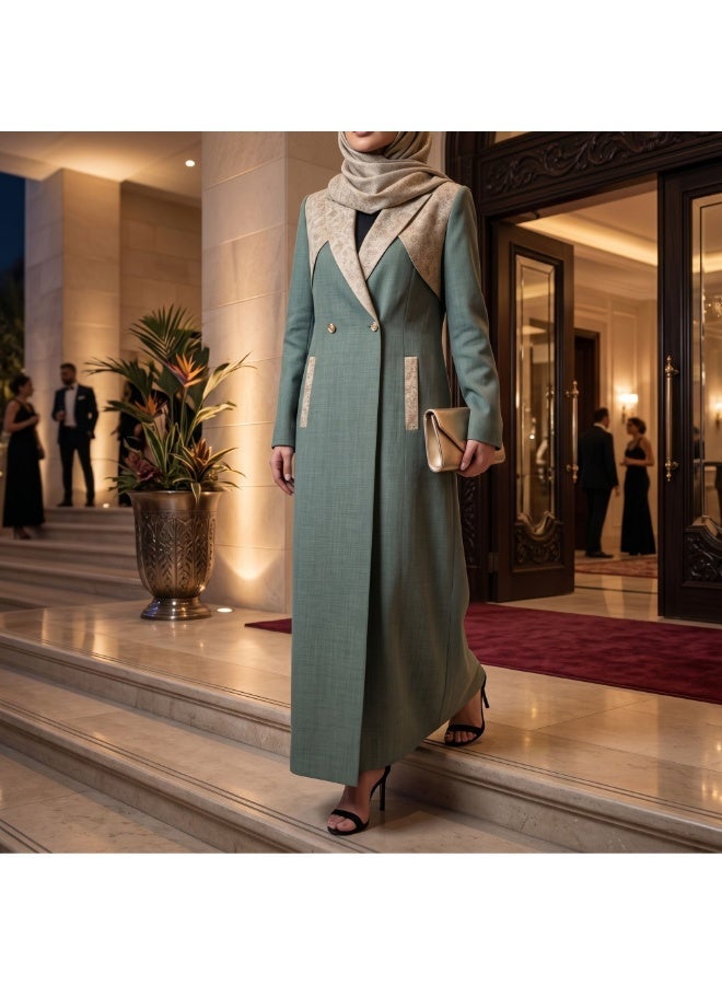 Dakakeen Concept Formal Abaya by Dakakeen Concept –  Elegant High-Quality Women’s Abaya with Refined Details for Professional, Social and Special Occasions - Image 3