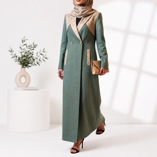 Dakakeen Concept Formal Abaya by Dakakeen Concept –  Elegant High-Quality Women’s Abaya with Refined Details for Professional, Social and Special Occasions - Image 2