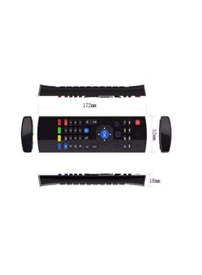 جهاز تحكم عن بعد لاسلكي بلوحة مفاتيح وماوس 2.4G مع ميكروفون مدمج لـ Android TV Box - Image 2