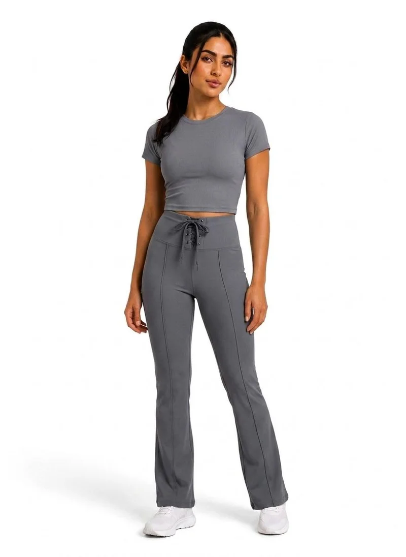 Moveletix Grey Women's Training Leggings Grey Luxe Soft for Women | Best Price UAE