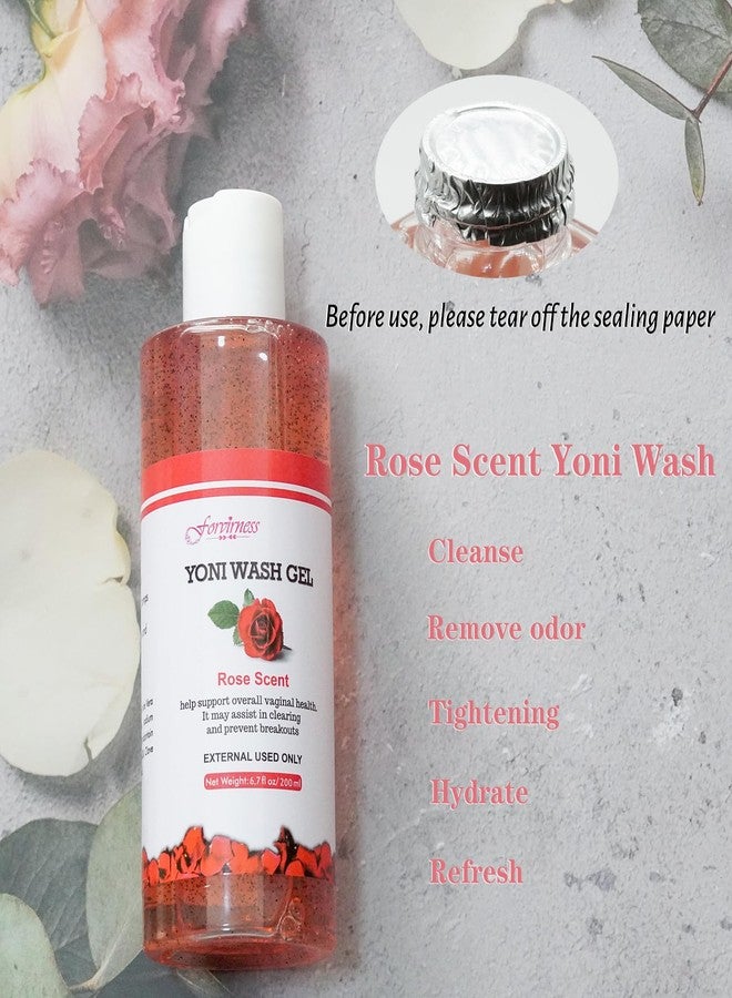 forvirness Feminine Wash, Natural Yoni Oil Set, Vaginal Wash with Cleaning Factor - Yoni Wash for Women PH Balance, 1 fl.oz Feminine Oil & 6.7 fl.oz Intimate Cleanser - Image 4