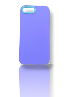 Back protection cover made of plastic for Apple iPhone 7 / 8 with a frame inside to protect the phone - Purple