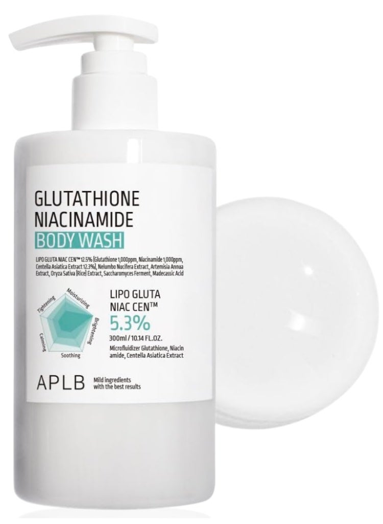 ايه بي ال بي علاج البقع الداكنة وتفاوت لون الجسم – غسول الجسم APLB Glutathione Niacinamide لتفتيح البشرة وتنعيم الملمس واستعادة الإشراقة - Image 1