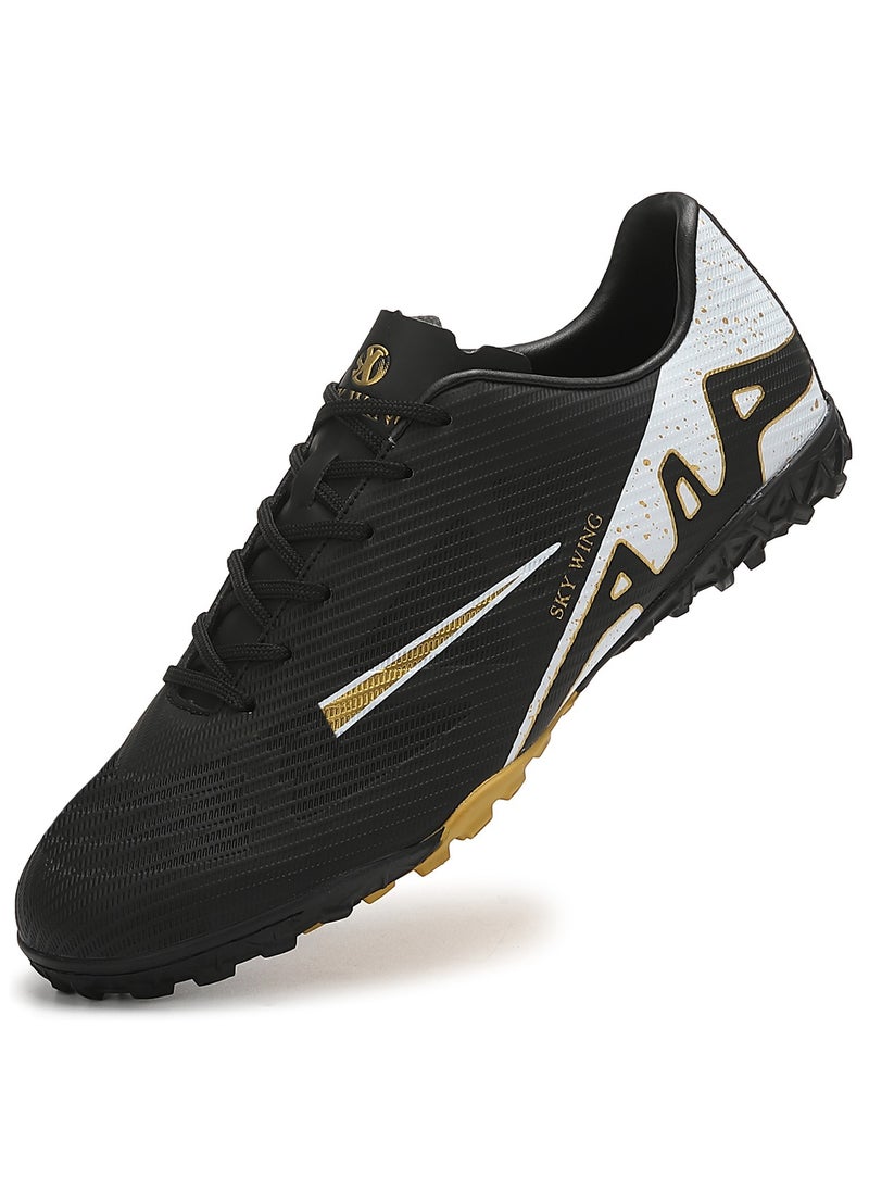 SKY WING Football Cleats For Men And Women And Kid,Indoor Outdoor Low Top Unisex Soccer Shoes Lightweight Shock Resistant Training Boots Professional Turf Shoes Sport Athletic Ground Football Boots  - Image 1
