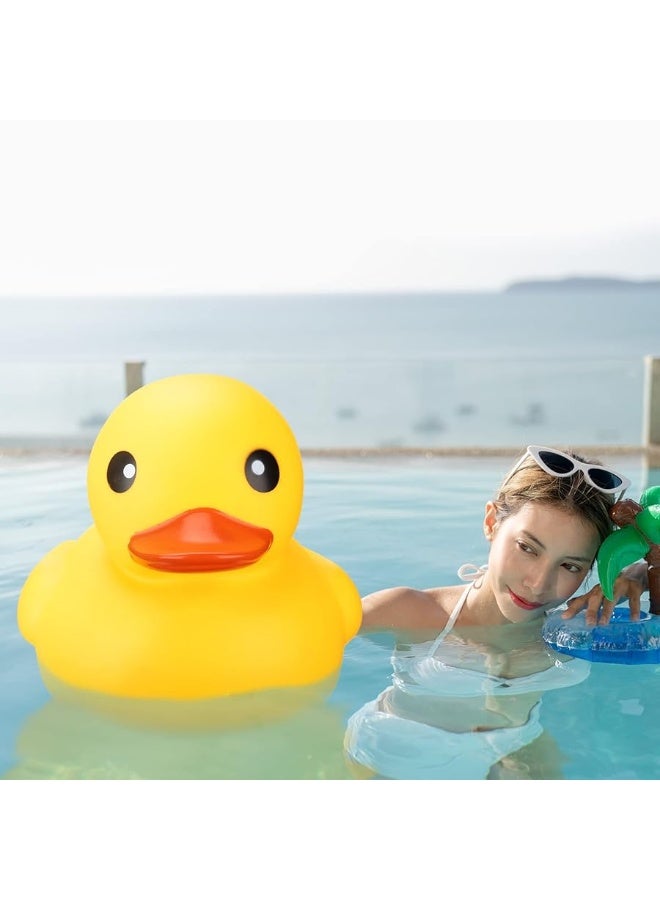 Leitee Jumbo Rubber Duck Giant Ducks Large Rubber Duck Gender Reveal Party Rubber Duck 13 Inch Duck Bath Toy for Baby Shower Birthday Party Favors (Yellow) - Image 5