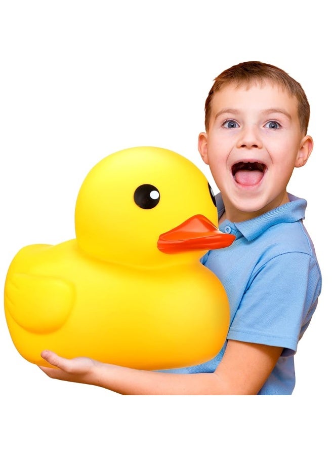 Leitee Jumbo Rubber Duck Giant Ducks Large Rubber Duck Gender Reveal Party Rubber Duck 13 Inch Duck Bath Toy for Baby Shower Birthday Party Favors (Yellow) - Image 4