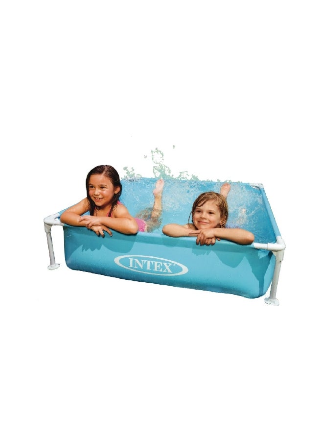 INTEX Square Mini Frame Pool Assorted Color 337 Liter 57172NB / 57173NB  - Image 1