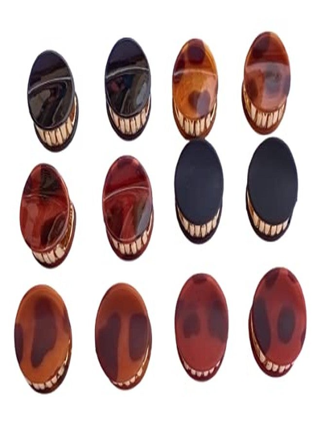SBS Hair Claw Clutcher Plastic Small Hair Clutcher/Claw Clip For Women & Girls (Shine & Matt) Pack Of 12 Pieces - Image 1